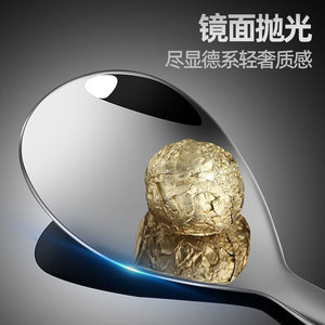 304 Stainless Steel Rice <b>Spoon</b> Mirror Finish Thickened <b>Serving</b> <b>Spoon</b> For Restaurant Use - Product Image 3
