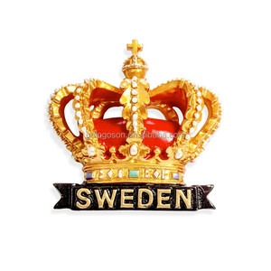 <span class=keywords><strong>Scandinave</strong></span> personnalisé conçu Danemark <span class=keywords><strong>drapeau</strong></span> couronne 3D polyrésine et métal réfrigérateur aimant Souvenir et cadeau pour les touristes - Product Image 5