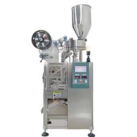 Machine d'emballage automatique électrique PLC pour sachets de thé pyramidaux triangulaires, pour thé aux herbes, en maille de nylon et tissu non tissé