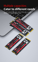 قرص صلب PCIe Gen3 x4 NVMe1.3 M.2 SSD بتقنية 3D NAND Flash مع تبديد سريع للحرارة لأجهزة الكمبيوتر المحمولة والألعاب