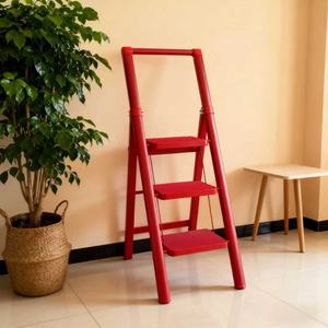 <span class=keywords><strong>Escalera</strong></span> Plegable Portátil Moderna de Acero, Ligera, con Peldaños, <span class=keywords><strong>para</strong></span> Uso Doméstico, Cocina y Garaje - Product Image 6