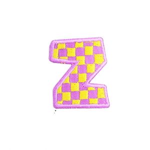 Patch brodé lettre en sergé coloré et mignon de 3 cm, thermocollant, pour vêtements d'enfants et décoration de sacs - Product Image 2