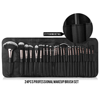 Vegan It Cruelty Free – pinceaux de maquillage cosmétiques végétaliens sur mesure, fabricants chine 24 pièces ensemble de pinceaux de maquillage et sac de poche