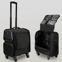 OBOX Oxford MakeupTrolley OEM/ODM с отсоединяемой перегородкой, держателем для кистей, выдвижной ручкой и застежкой-молнией для использования на улице