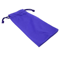 Haute Qualité Multi Couleurs Doux Microfibre Étui À Lunettes Pochettes Cordon Cheveux Ciseaux Sacs
