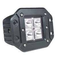 12V encastré 5 pouces carré LED lumière de travail 12W Spot Flood Driving Pods antibrouillard pour 4x4 Offroad ATV pour Jeep tracteur Auto La