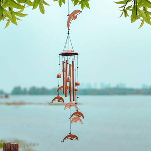 Écoutez la mélodie de l'océan Des carillons éoliens en métal exquis apportent tranquillité et élégance à votre jardin - Product Image 3