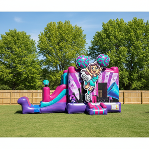 <span class=keywords><strong>Château</strong></span> gonflable commercial Princess Bounce House rose avec toboggan, <span class=keywords><strong>château</strong></span> gonflable pour filles, <span class=keywords><strong>château</strong></span> de saut pour les fêtes d'enfants - Product Image 3