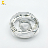 Lentes de Vidrio Borosilicato de 78 mm de Diámetro para Lámparas COB LED de Alumbrado Público con IP66 y Ángulo de Haz de 150x75 Grados