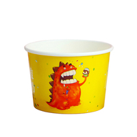 Bol à crème glacée 6oz 200ml logo imprimé personnalisé bol en papier jetable emballage pour magasin de crème glacée bol en papier 6oz