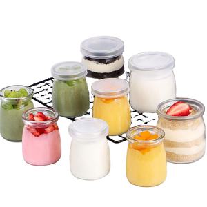 Botella de vidrio transparente con tapa para almacenamiento, frasco de vidrio transparente con tapa para postre, 50ml, 100ml, 150ml, 200ml - Product Image 1