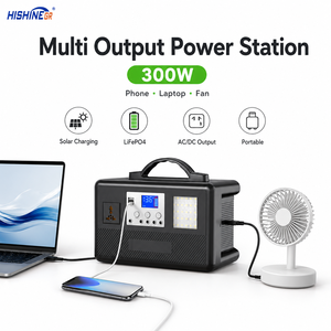 <span class=keywords><strong>Générateur</strong></span> <span class=keywords><strong>solaire</strong></span> haute efficacité 300W, station d'énergie portable avec onduleur à onde sinusoïdale pure pour le camping et les camping-cars - Product Image 1