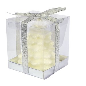 Vela Decorativa Blanca Brillante con Forma de Árbol de Navidad - Product Image 2