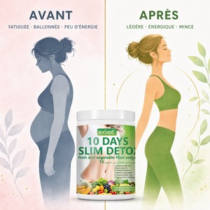 OEM Marca Privata Polvere di Enzimi e Fibre di Frutta e Verdura, Formula Personalizzata, Bevanda per il Benessere Digestivo, Produttore Nigeria - Product Image 4
