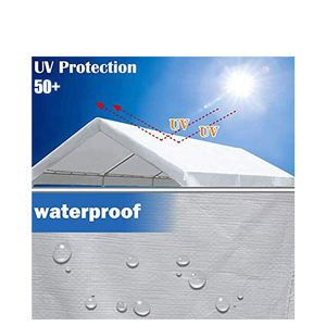 HOMFUL PE Car hangar tissu abri <span class=keywords><strong>de</strong></span> stockage couverture étanche parc <span class=keywords><strong>Garage</strong></span> voiture auvent <span class=keywords><strong>Garage</strong></span> tente abri <span class=keywords><strong>de</strong></span> voiture <span class=keywords><strong>en</strong></span> plastique voiture Mobile <span class=keywords><strong>Garage</strong></span> - Product Image 3