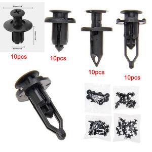 Mixed Pack <b>Car</b> Push Rivet Plastic Expansion Pin Bumper <b>Clip</b> Fastener 40Pcs General Purpose Repair Replacement - Product Image 1