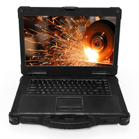 Ordinateur portable robuste de 15,6 pouces compatible Windows et IA, avec batterie à échange à chaud, boîtier industriel vide en stock, IP65