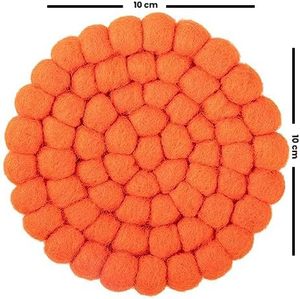 Thảm tròn làm thủ công nhiều màu sắc, thân thiện với môi trường, bằng len dạ của RUIYING (Mẫu RYECHO-N018) - Product Image 3