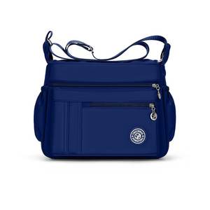 Bolsa de Hombro de Lona Oxford para Mujer, Gran Capacidad, Cierre de Cremallera Horizontal Cuadrada, Impermeable, Casual, para Uso Diario - Product Image 3