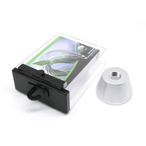 4021 Retail store transparent magnetic anti theft DVD keeper display case eas safer box plastic lock alarm case