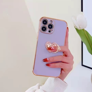 Funda de teléfono anticaída con chapado dorado, A03 Core, Samsung A72, A51, a12, A33, soporte de anillo de Metal - Product Image 6