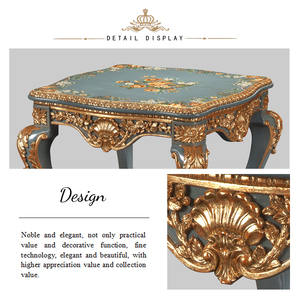 Bàn <span class=keywords><strong>Console</strong></span> Yips LD-1608-1437 dòng Châu Âu dành cho phòng khách, họa tiết hoa vẽ tay, phong cách cổ điển sang trọng, gỗ nguyên khối, kiểu giữa thế kỷ - Product Image 3