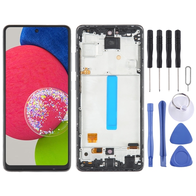 Factory Price for Samsung Galaxy A52s 5G SM-A528 OLED LCD Screen Digitizer Full Assembly with Frame Touch Screen Replacement