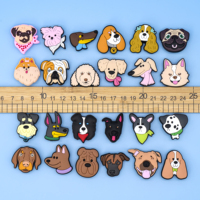 Accessoires de mode tendance en PVC pour sabots de chien, breloques de chaussures, vente en gros, breloques personnalisées pour chaussures, breloques pour maman de chien, ornements cadeaux en vrac