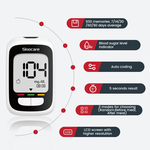 Monitor de <span class=keywords><strong>Glucosa</strong></span> en Sangre No Invasivo Sinocare, Sensor de Diabetes, Sensor de <span class=keywords><strong>Glucosa</strong></span>, Sensor de Monitoreo de <span class=keywords><strong>Glucosa</strong></span>, Glucómetro Eléctrico - Product Image 2