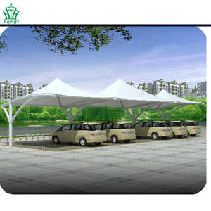 工厂价格Pvdf涂层膜结构车棚盖帐篷停车场遮阳帐篷 - Product Image 2