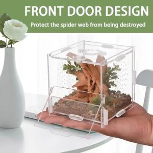 Caja de Cría para Reptiles Pequeños, Recinto Cúbico para Arañas, Mantis, Arañas Saltadoras, Tarántulas y Lagartos - Product Image 2