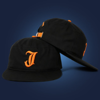Casquette souple non structurée avec sangle en cuir et boucle, broderie personnalisée, 7 panneaux, visière plate, style camp