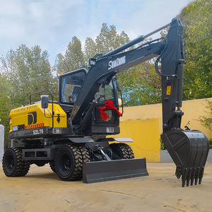 Excavadora de ruedas de China con buenas condiciones, precio razonable, excavadora de ruedas Shanzhong SZL75 a la venta - Product Image 2