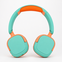 Headphone Nirkabel Over Ear Headset Stereo Musik Ringan Nyaman untuk Wanita, Remaja Putri, dan Anak-Anak