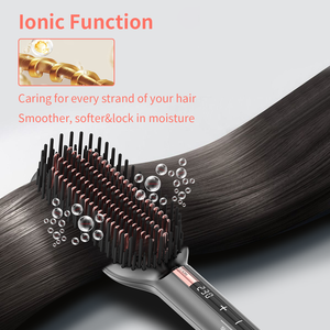 Peigne chauffant électrique, brosse lissante pour cheveux, peigne chauffant ionique, lisseur de cheveux, conception anti-brûlure, prise en charge de l'OEM - Product Image 6