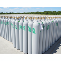 Cilindro de Gas Helio Vacío de 10L, Tanque de Helio de Acero sin Costuras de Alta Presión con Válvula de Seguridad para Globos, Eventos y Fiestas