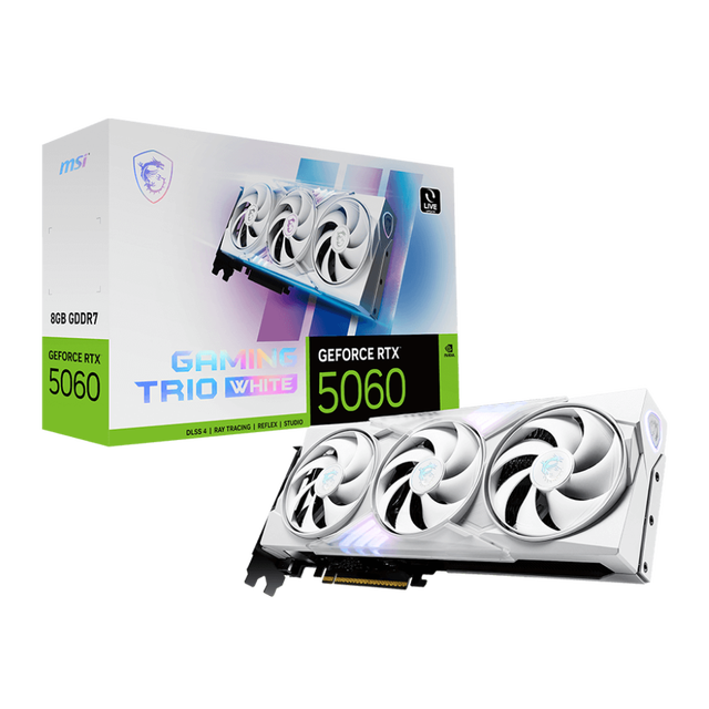 New MSI GeForce RTX5060 8G GAMING TRIO WHITE Gaming Graphics Card With 128-bit For PC Video