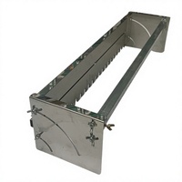 Règle triangulaire carrée de 4 pouces en alliage d'aluminium, personnalisable OEM/ODM, outil de mesure et de marquage pour le travail du bois, à angle droit 45/90 degrés