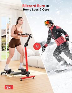 Nueva máquina de esquí escaladora <span class=keywords><strong>2</strong></span> en 1 ajustable 3 niveles escalera paso a paso para entrenamiento en casa con soporte para teléfono - Product Image 1