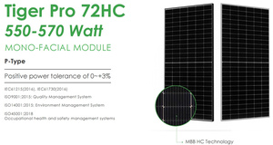 Longi <span class=keywords><strong>JINKO</strong></span> ชุดแผงโซลาร์เซลล์โมโนคริสตัลไลน์กระจกแข็งแรงขนาด550วัตต์580วัตต์530วัตต์สำหรับบ้าน - Product Image 4