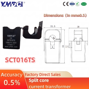 Yhdc sct016ts Split-Core hiện tại biến áp 3 loại đầu ra (Điện áp/Ma/<span class=keywords><strong>1A</strong></span>) Độ chính xác 0.5% công cụ miễn phí cài đặt - Product Image 5