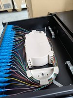 Panel Patch ODF 48 Core dengan 12 Konektor SC Simplex untuk FTTH dan Pengatur Serat 5G