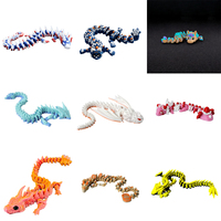 Vashine Œuf de dragon imprimé en 3D en PLA, boîte mystère aléatoire, figurine d'action pour enfants, jouets en cristal flexibles de dragon
