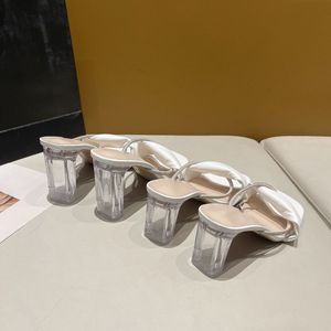 Bottines à talons épais en cristal, polyvalentes et tendance, et sandales transparentes à talons hauts pour l'été, pour femmes - Product Image 2