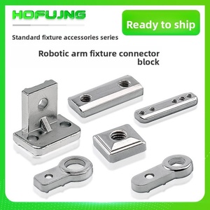 Robot Gripper Fixture Accessories Jig Parts Metal Fittings Fixed Block Tianxing L Block Single Double Five-hole Nut Suction <b>Cup</b> - Product Image 3
