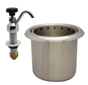 Wanhui Stainless Steel Silver Pitcher Rinser with Glass Bottle Cleaning and <strong>Drip</strong> <strong>Tray</strong> Lfgb Certified for <strong>Bar</strong> Cafe Accessories - Product Image 6