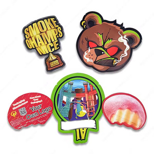 Tùy chỉnh in Nắp kéo nhựa ăn được bao bì <span class=keywords><strong>Ziplock</strong></span> Túi 3.5g 7G 14g hình dạng đặc biệt dây kéo Mùi Túi Mylar - Product Image 3