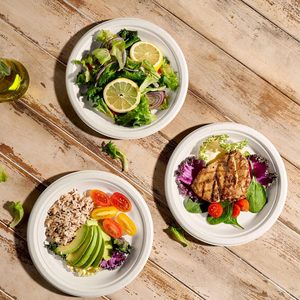 Assiettes en papier jetables de 9 pouces, lot en vrac d'assiettes en papier non enduites pour la vaisselle, les repas, les fêtes et les pique-niques - Product Image 2