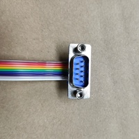 Cable de Extensión RS232 DB9 Macho a Hembra de 4 Conductores, con Revestimiento de PVC y Cobre, Cabezal Recto o de 90 Grados