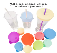 Couvre-gobelets en silicone réutilisables et extensibles, lumineux, anti-drogues, pour la protection des fêtes et des clubs, sécurité personnelle